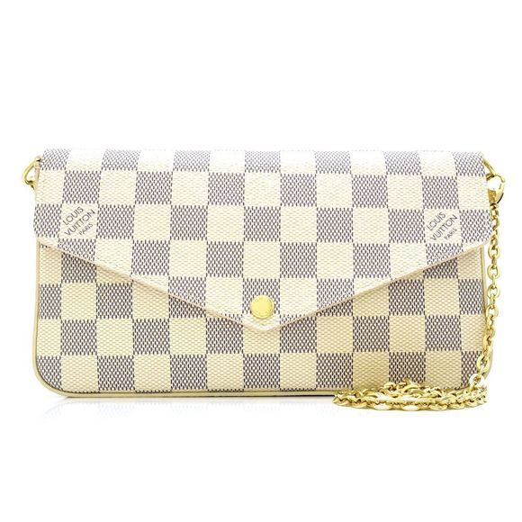 Louis Vuitton Damier Azur Pochette Diagonal Hanging 2WAY - Picture 1 of 7